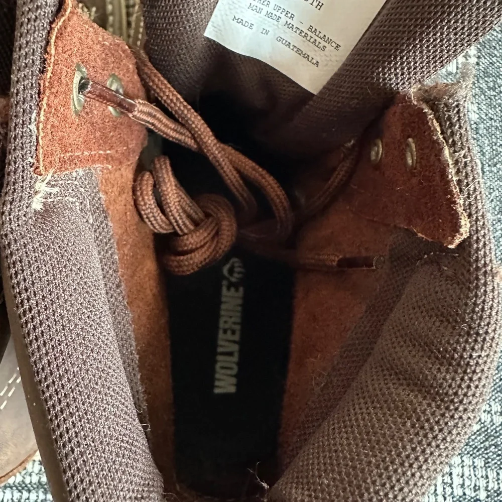 WORN ONCE! Wolverine Men's Loader 6 " Soft Toe Wedge Work Boot - Picture 9 of 11